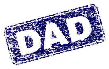 Yuvarlatılmış dikdörtgen damga grunge baba çerçeveli