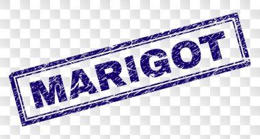 Çizik Marigot dikdörtgen damgası