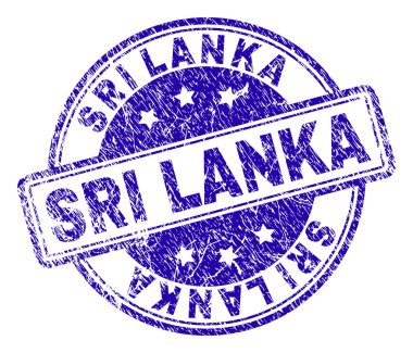 Dokulu Sri Lanka damga mühür çizik