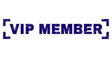 Grunge üye VIP damga mühür köşeleri içinde dokulu