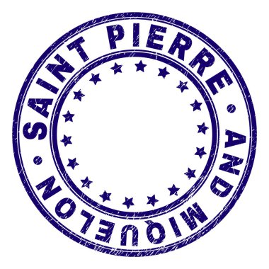 Grunge ve Mikelon damga mühür yuvarlak dokulu