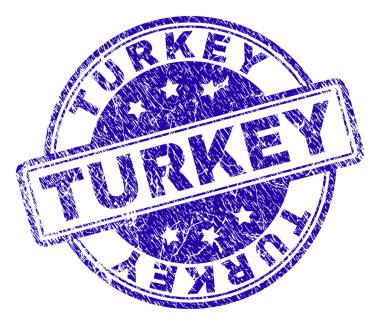 Grunge Türkiye damga mühür dokulu