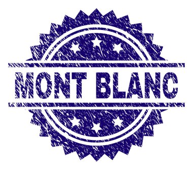 Grunge Mont Blanc damga mühür dokulu