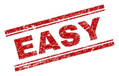 Dokulu kolay damga mühür çizik