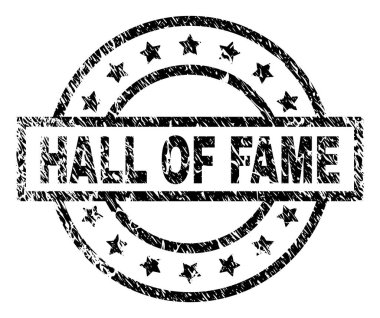 Dokulu Hall Of Fame damga mühür çizik