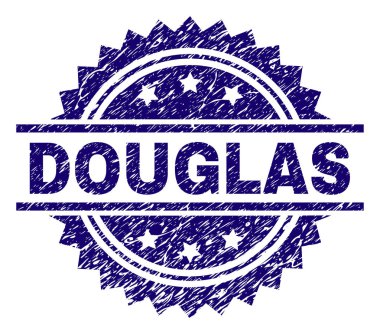 Dokulu Douglas damga mühür çizik
