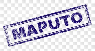 Grunge Maputo dikdörtgen damgası