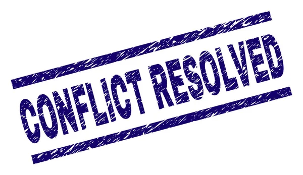 Grunge dokulu çakışma çözüldü damga mühür