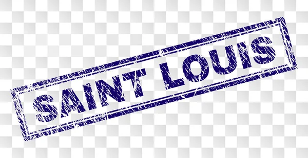 Çizik Saint Louis dikdörtgen damgası