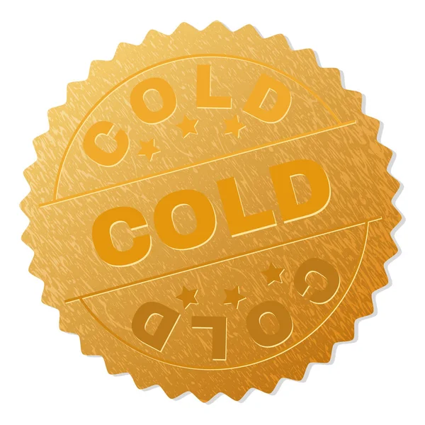 Gold Cold Award Stempel — Stockvektor