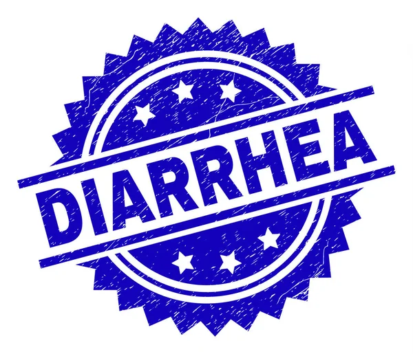 Sello de sello DIARRHEA texturizado Grunge — Vector de stock