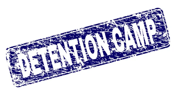 Yuvarlatılmış dikdörtgen damga grunge Gözaltı Kampı çerçeveli