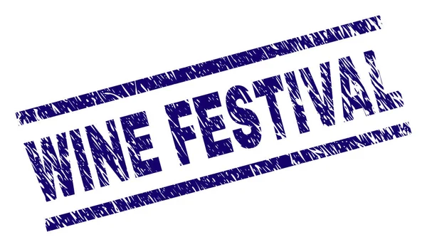 Grunge Şarap Festivali damga mühür dokulu