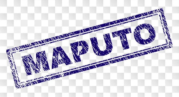 Grunge Maputo dikdörtgen damgası