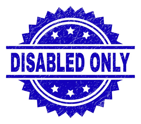 Grunge strutturato disabilitato solo timbro sigillo — Vettoriale Stock