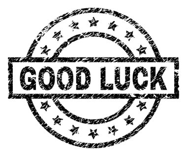 Çizik dokulu iyi şanslar damga mühür