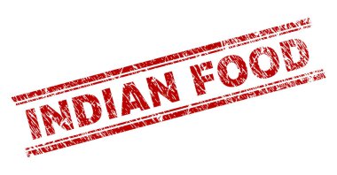 Grunge Hint gıda damga mühür dokulu