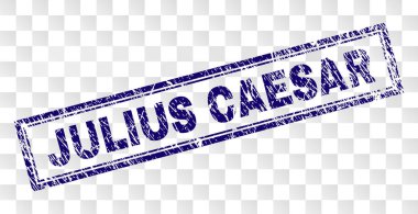 Çizik Julius Caesar dikdörtgen damgası