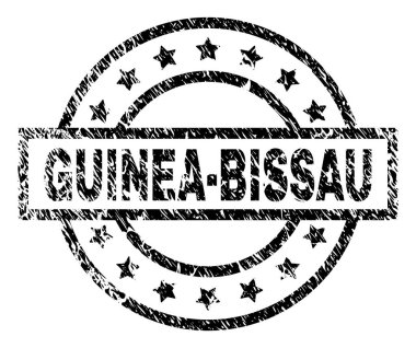 Çizik dokulu Gine-Bissau damga mühür