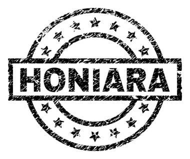 Dokulu Honiara damga mühür çizik