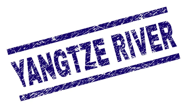 Dokulu Yangtze Nehri damga mühür çizik