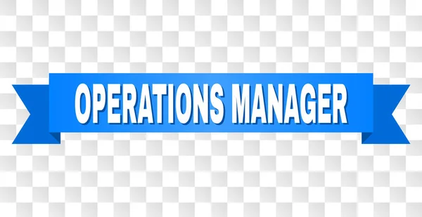 Blå rand med Operations Manager titel — Stock vektor