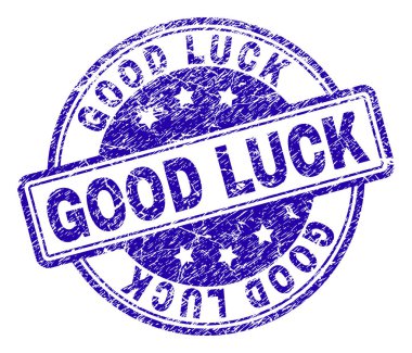 İyi şanslar damga mühür grunge dokulu