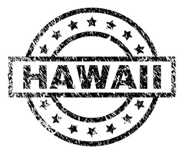 Dokulu Hawaii damga mühür çizik
