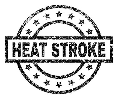 Dokulu güneş çarpması damga mühür çizik