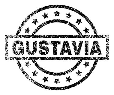 Dokulu Gustavia damga mühür çizik