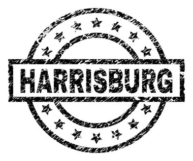 Dokulu Harrisburg damga mühür çizik