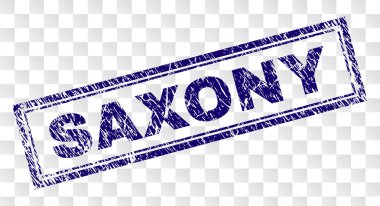 Çizik Saksonya dikdörtgen damgası