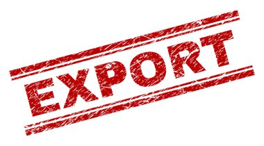 Grunge ihracat damga mühür dokulu