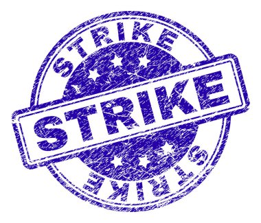 Dokulu Strike damga mühür çizik