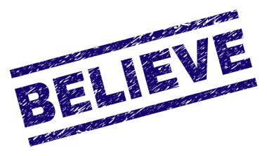 Dokulu çizik damga mühür inanıyorum