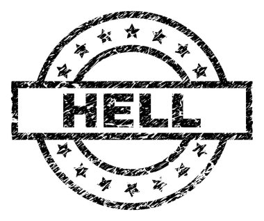 Çizik dokulu cehennem damga mühür