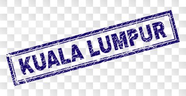 Çizik Kuala Lumpur dikdörtgen damgası