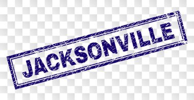 Çizik Jacksonville dikdörtgen damgası