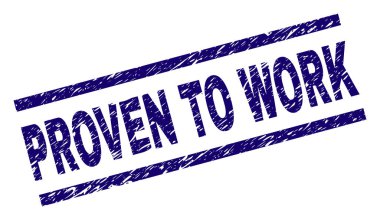 Dokulu grunge damga mühür çalışmaya kanıtlanmış