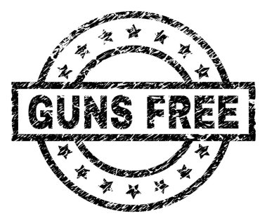 Silah ücretsiz damga mühür filigran sıkıntı tarzı ile. Dikdörtgen, daire ve yıldız ile tasarlanmıştır. Siyah vektör kauçuk baskı aşınmış doku ile silah ücretsiz resim yazısı.