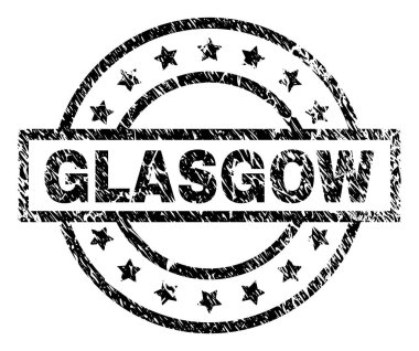 Grunge Glasgow damga mühür dokulu