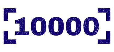 Grunge 10000 damga mühür köşeleri içinde dokulu