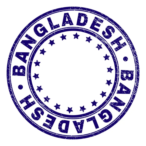 Selo de carimbo redondo BANGLADESH texturizado Grunge —  Vetores de Stock