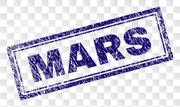グランジ火星四角形スタンプ — ストックベクタ