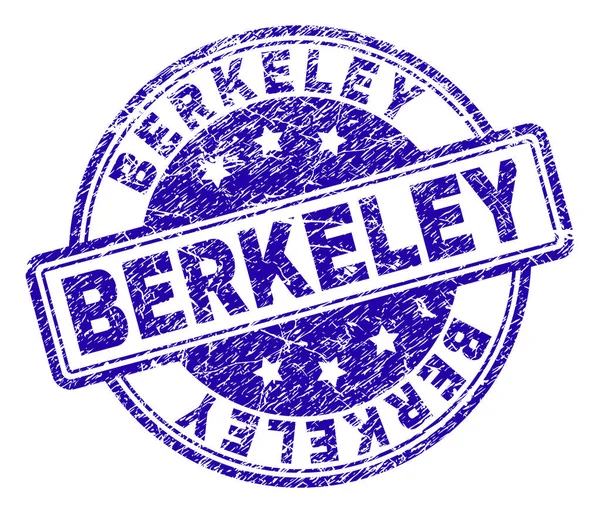 Scratched Textured BERKELEY Stamp Seal — Stock Vector