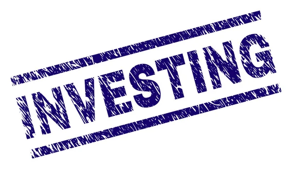 Grunge texturierte Investitionsstempel — Stockvektor