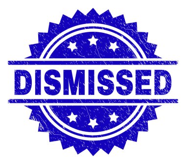 Dokulu grunge damga mühür reddetti