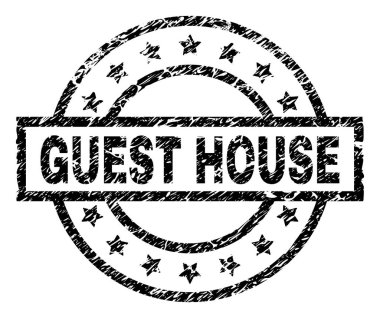 Grunge Konuk evi damga mühür dokulu