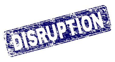 Yuvarlatılmış dikdörtgen damga çizilmiş bozulma çerçeveli