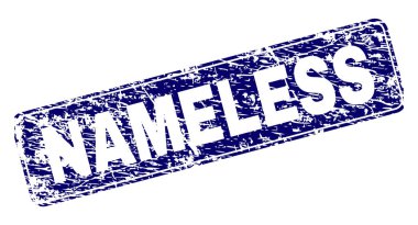 Yuvarlatılmış dikdörtgen damga grunge isimsiz çerçeveli